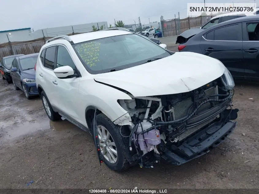 5N1AT2MV1HC750736 2017 Nissan Rogue