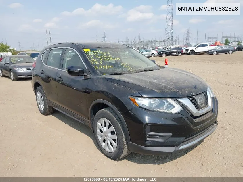 5N1AT2MV0HC832828 2017 Nissan Rogue Sv/Sl