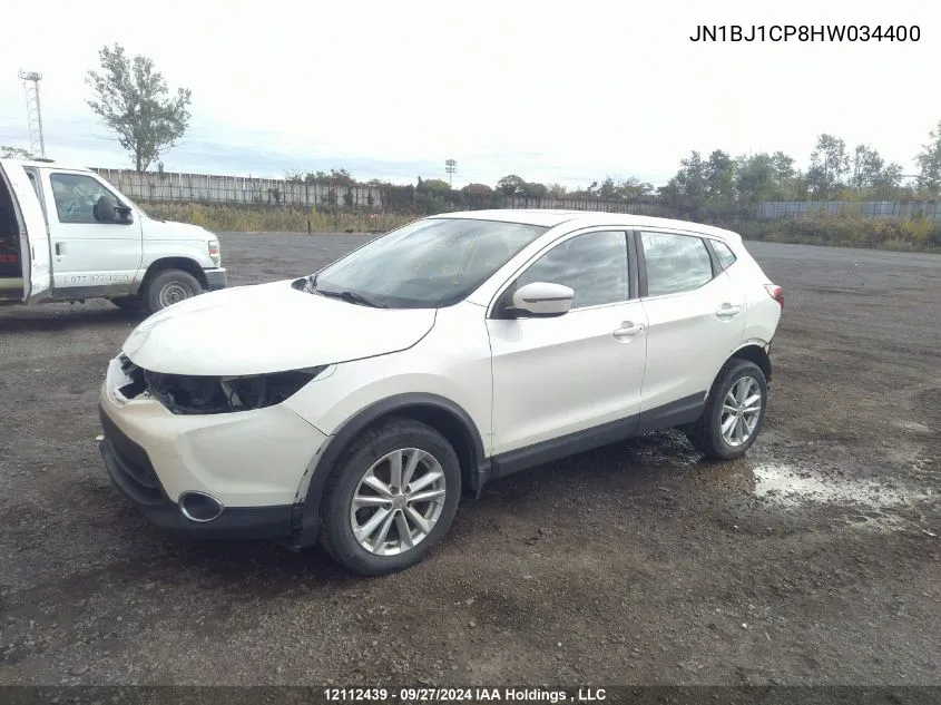 2017 Nissan Rogue Sport S/Sv/Sl VIN: JN1BJ1CP8HW034400 Lot: 12112439