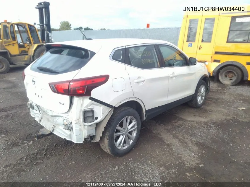 2017 Nissan Rogue Sport S/Sv/Sl VIN: JN1BJ1CP8HW034400 Lot: 12112439