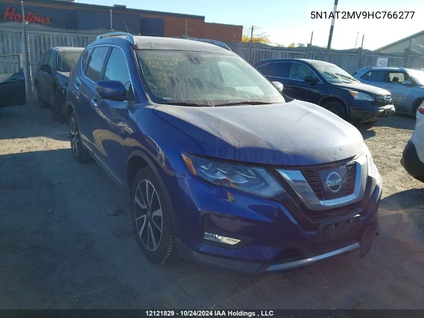 2017 Nissan Rogue VIN: 5N1AT2MV9HC766277 Lot: 12121829