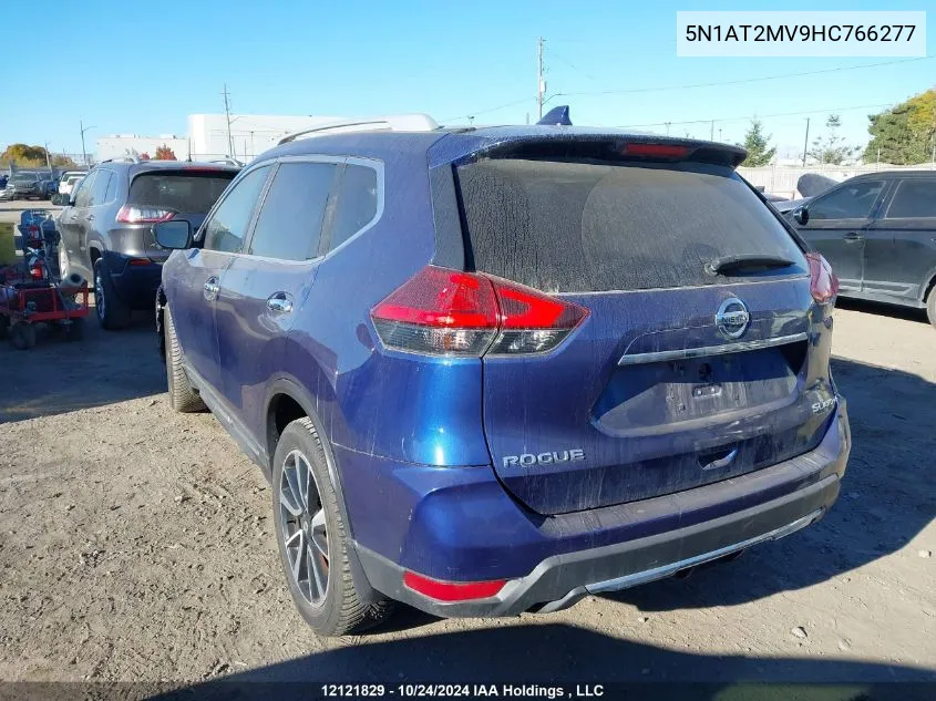 2017 Nissan Rogue VIN: 5N1AT2MV9HC766277 Lot: 12121829