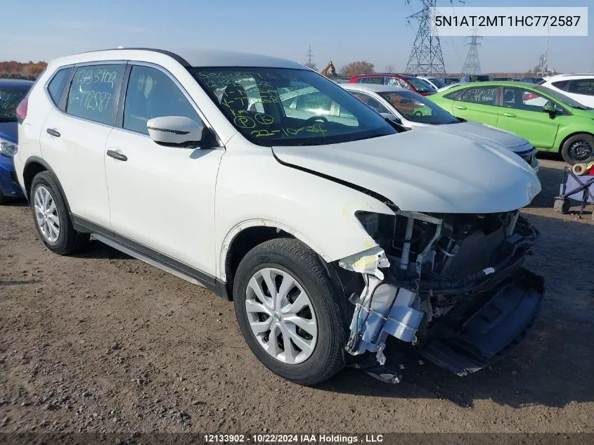 2017 Nissan Rogue VIN: 5N1AT2MT1HC772587 Lot: 12133902