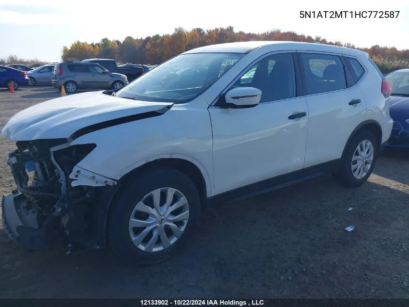 2017 Nissan Rogue VIN: 5N1AT2MT1HC772587 Lot: 12133902