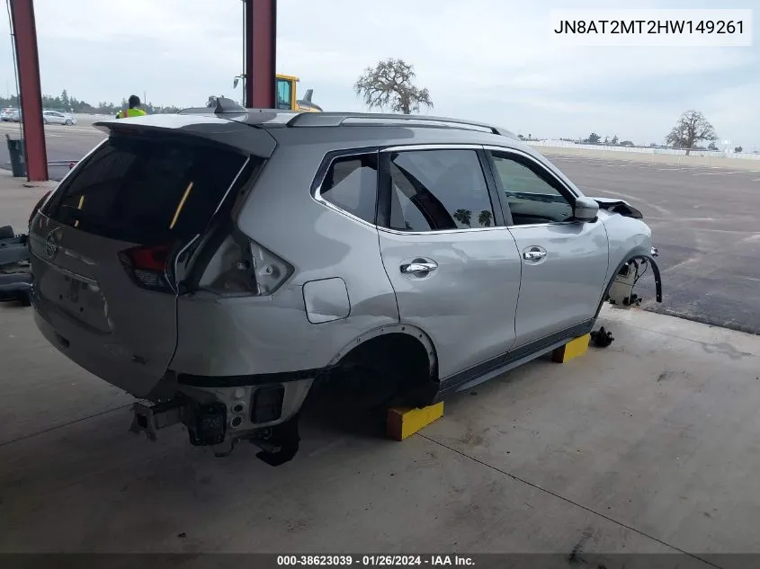 JN8AT2MT2HW149261 2017 Nissan Rogue Sv