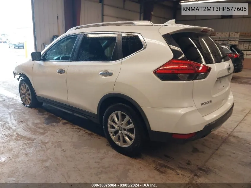 2017 Nissan Rogue Sv VIN: KNMAT2MT3HP577605 Lot: 38875984