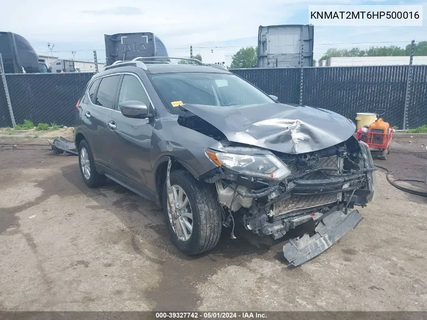 KNMAT2MT6HP500016 2017 Nissan Rogue Sv