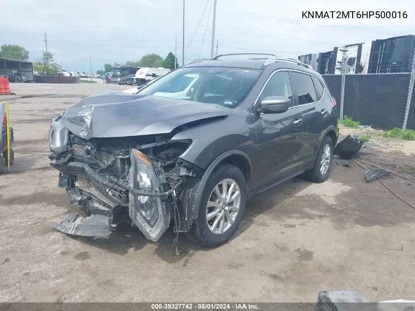 KNMAT2MT6HP500016 2017 Nissan Rogue Sv