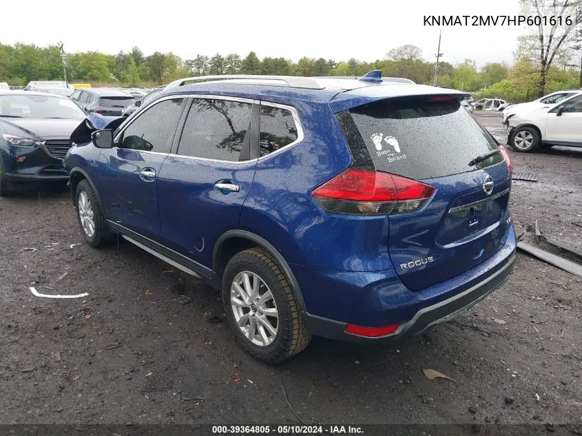 2017 Nissan Rogue Sv VIN: KNMAT2MV7HP601616 Lot: 39364805