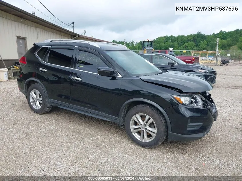 2017 Nissan Rogue S VIN: KNMAT2MV3HP587696 Lot: 39365033