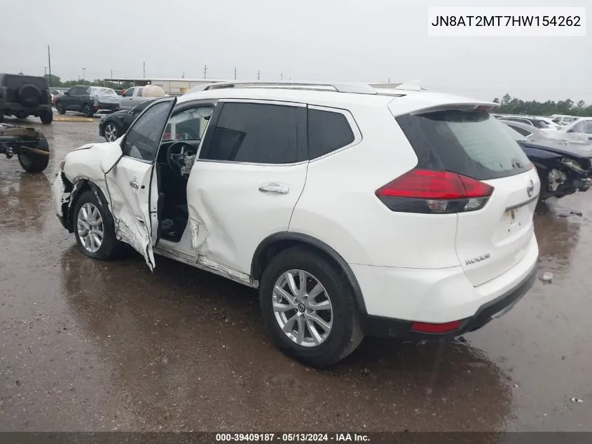 2017 Nissan Rogue Sv VIN: JN8AT2MT7HW154262 Lot: 39409187