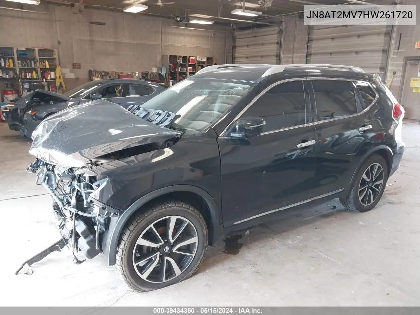 2017 Nissan Rogue Sl VIN: JN8AT2MV7HW261720 Lot: 39434350