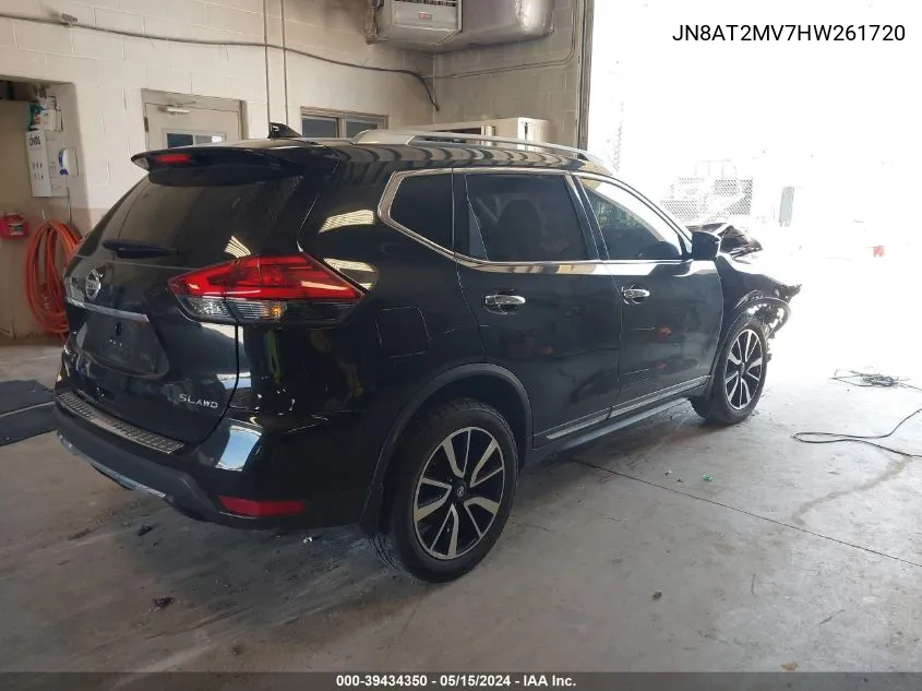 2017 Nissan Rogue Sl VIN: JN8AT2MV7HW261720 Lot: 39434350