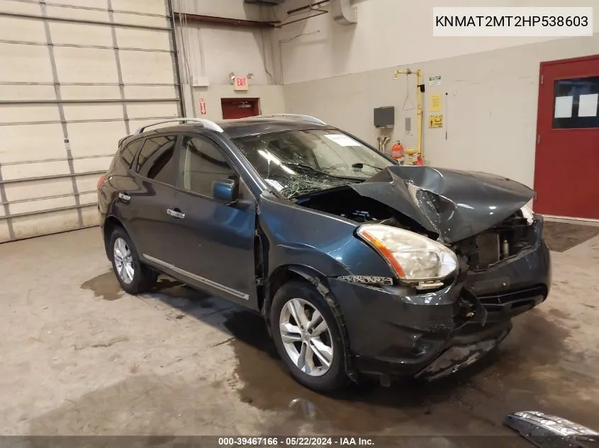 2017 Nissan Rogue Sv VIN: KNMAT2MT2HP538603 Lot: 39467166