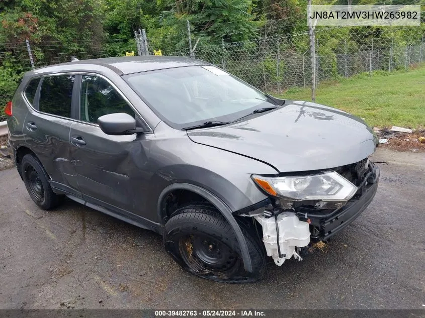 2017 Nissan Rogue S VIN: JN8AT2MV3HW263982 Lot: 39482763