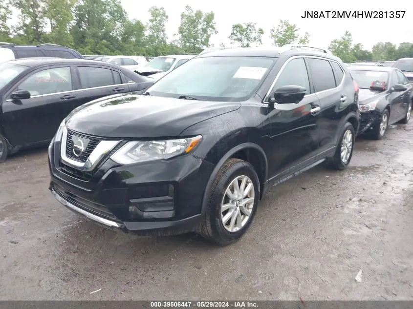 JN8AT2MV4HW281357 2017 Nissan Rogue Sv