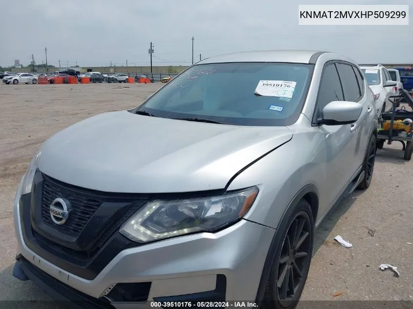 2017 Nissan Rogue S VIN: KNMAT2MVXHP509299 Lot: 39510176