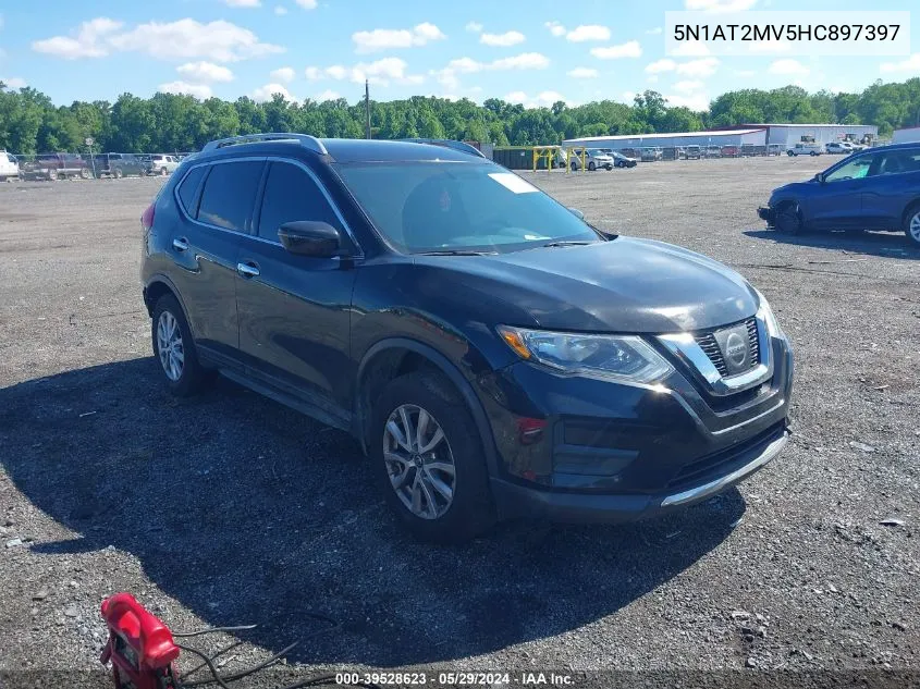 2017 Nissan Rogue Sv VIN: 5N1AT2MV5HC897397 Lot: 39528623