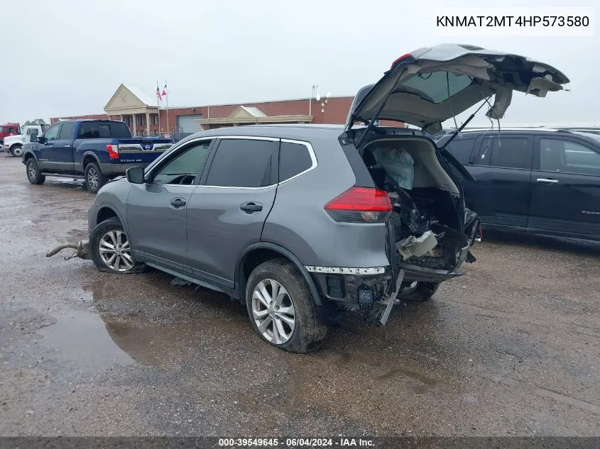 2017 Nissan Rogue S VIN: KNMAT2MT4HP573580 Lot: 39549645