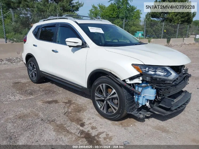 2017 Nissan Rogue Sl VIN: 5N1AT2MV4HC739228 Lot: 39554820