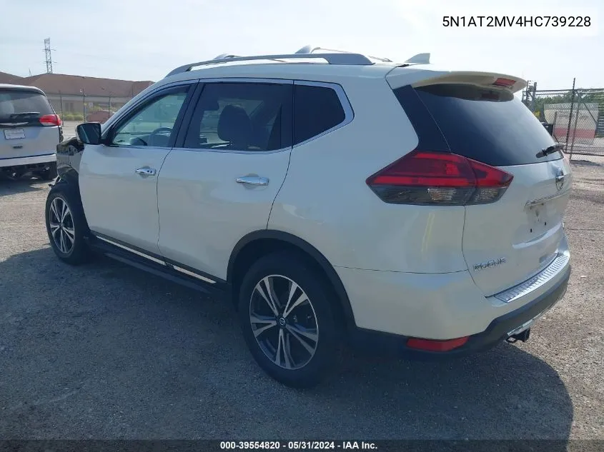 2017 Nissan Rogue Sl VIN: 5N1AT2MV4HC739228 Lot: 39554820