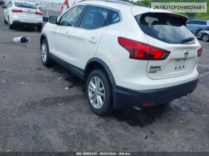 JN1BJ1CP2HW026681 2017 Nissan Rogue Sport Sv