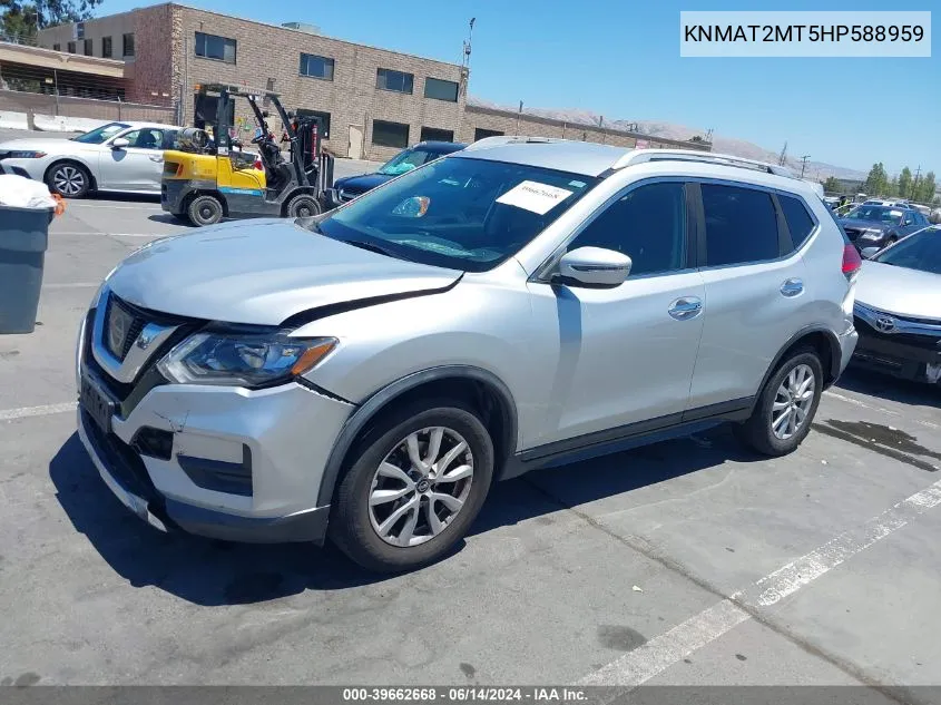 KNMAT2MT5HP588959 2017 Nissan Rogue Sv