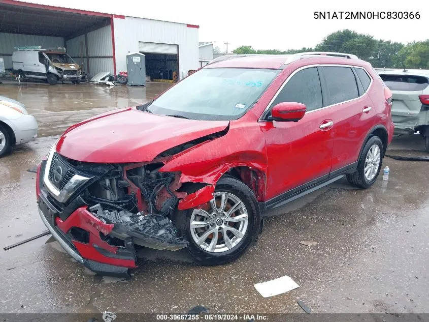 5N1AT2MN0HC830366 2017 Nissan Rogue Sv