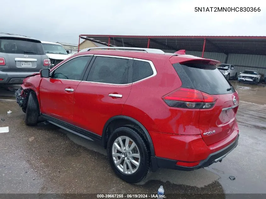 5N1AT2MN0HC830366 2017 Nissan Rogue Sv