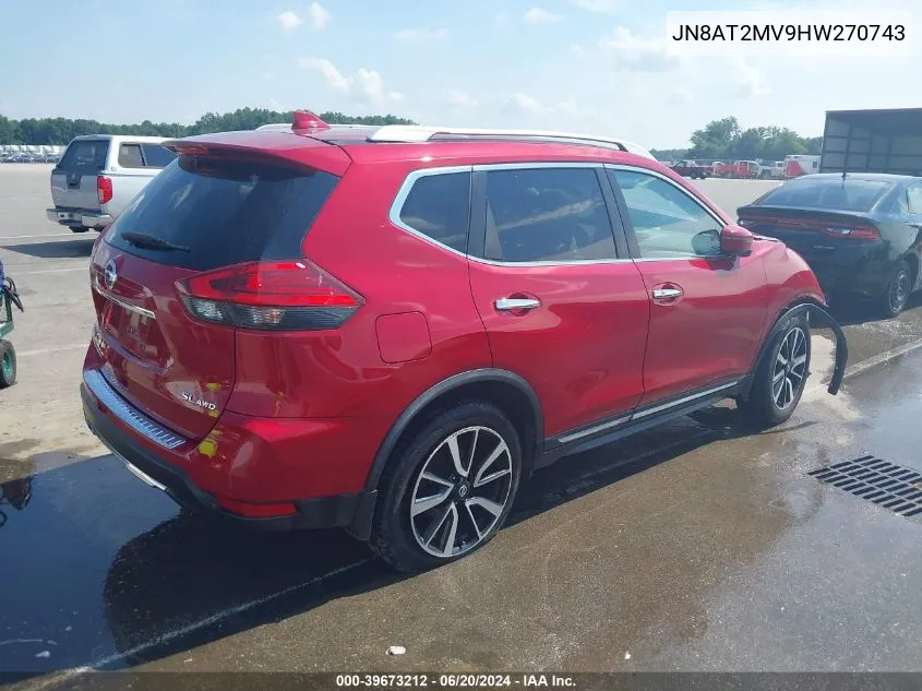 JN8AT2MV9HW270743 2017 Nissan Rogue Sl