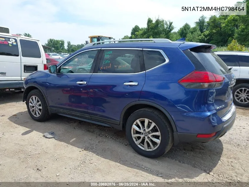 2017 Nissan Rogue Sv VIN: 5N1AT2MM4HC798464 Lot: 39692876