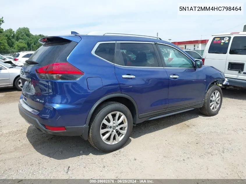 2017 Nissan Rogue Sv VIN: 5N1AT2MM4HC798464 Lot: 39692876