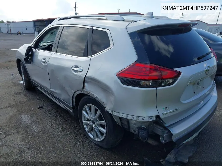 KNMAT2MT4HP597247 2017 Nissan Rogue Sv