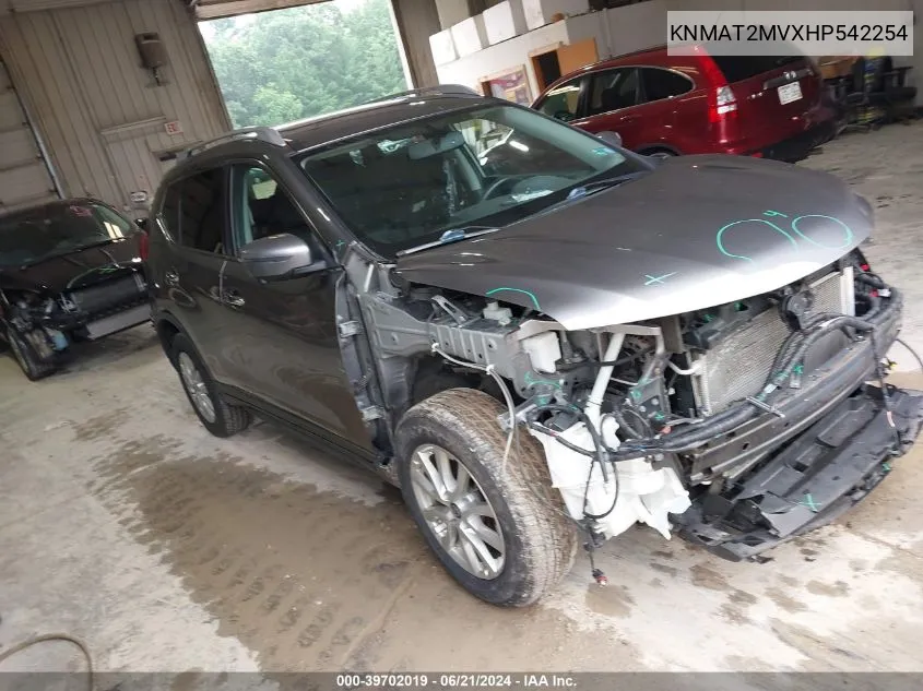 KNMAT2MVXHP542254 2017 Nissan Rogue Sv