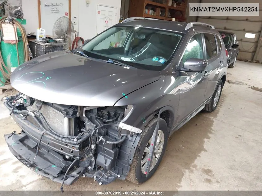 KNMAT2MVXHP542254 2017 Nissan Rogue Sv