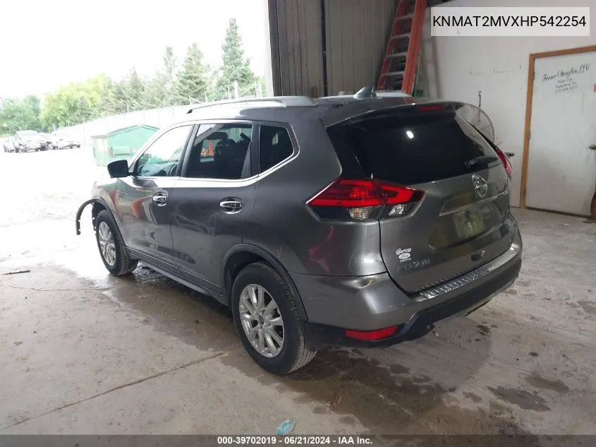 KNMAT2MVXHP542254 2017 Nissan Rogue Sv