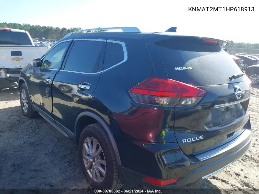 KNMAT2MT1HP618913 2017 Nissan Rogue Sv