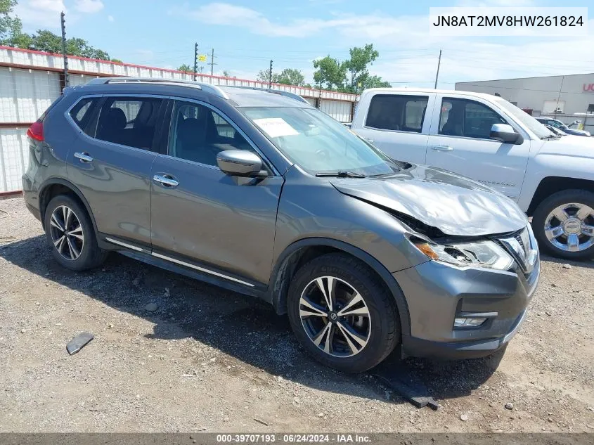 2017 Nissan Rogue Sl VIN: JN8AT2MV8HW261824 Lot: 39707193