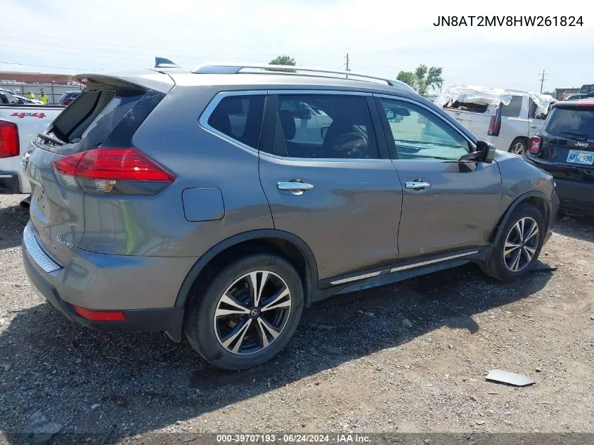 2017 Nissan Rogue Sl VIN: JN8AT2MV8HW261824 Lot: 39707193