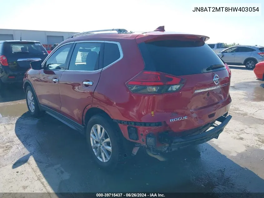 2017 Nissan Rogue Sv VIN: JN8AT2MT8HW403054 Lot: 39715437