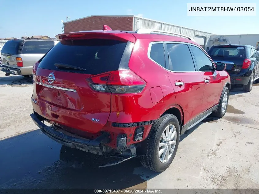 2017 Nissan Rogue Sv VIN: JN8AT2MT8HW403054 Lot: 39715437