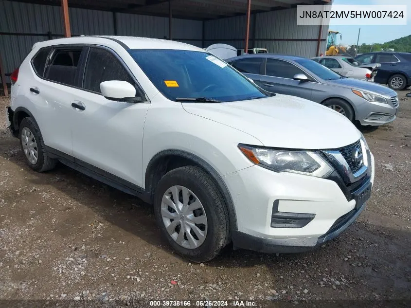 JN8AT2MV5HW007424 2017 Nissan Rogue S