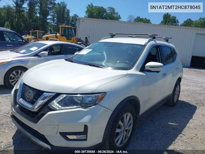 2017 Nissan Rogue Sv VIN: 5N1AT2MT2HC878045 Lot: 39739588