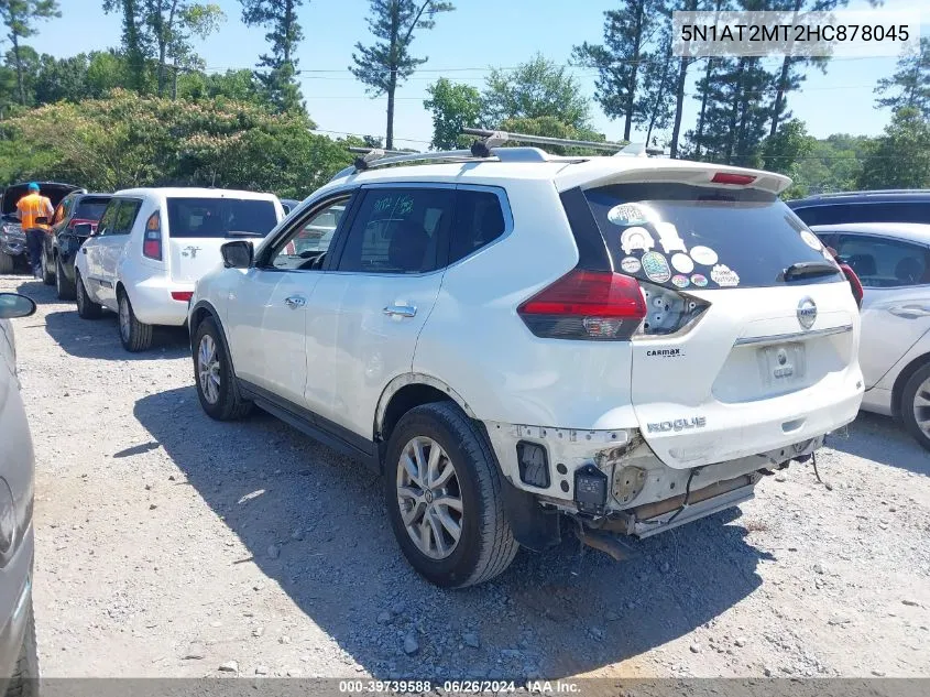 2017 Nissan Rogue Sv VIN: 5N1AT2MT2HC878045 Lot: 39739588