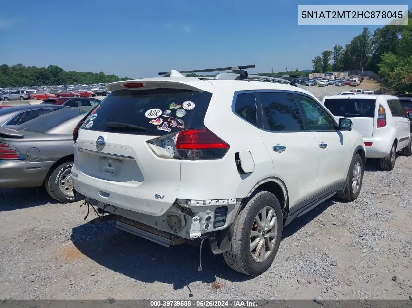 2017 Nissan Rogue Sv VIN: 5N1AT2MT2HC878045 Lot: 39739588