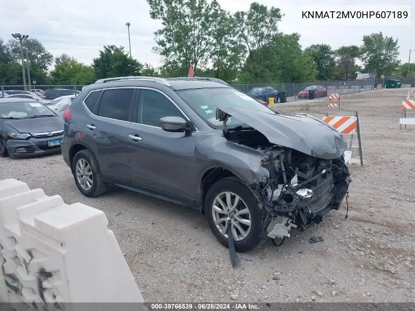 2017 Nissan Rogue Sv VIN: KNMAT2MV0HP607189 Lot: 39766539