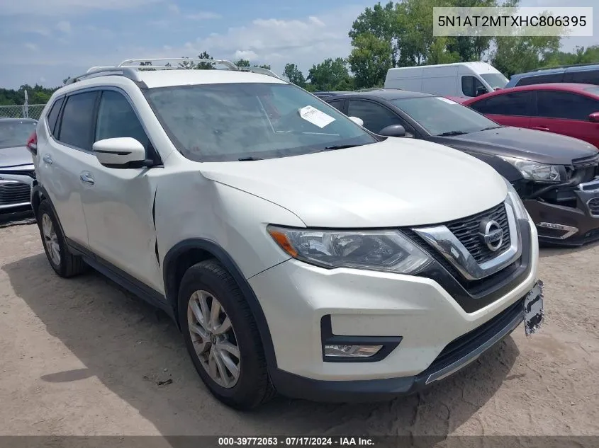 5N1AT2MTXHC806395 2017 Nissan Rogue S/Sl/Sv