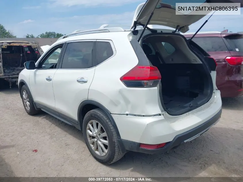 5N1AT2MTXHC806395 2017 Nissan Rogue S/Sl/Sv