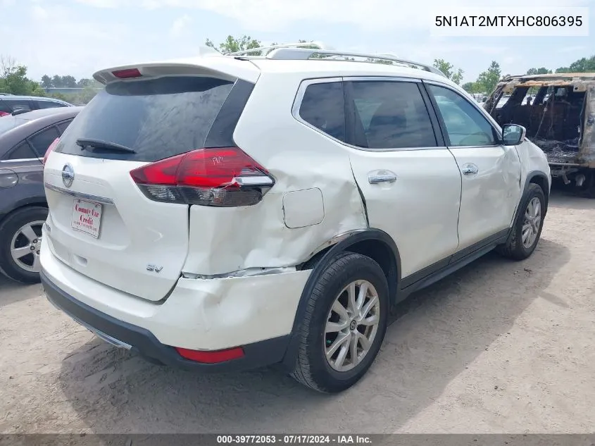 5N1AT2MTXHC806395 2017 Nissan Rogue S/Sl/Sv