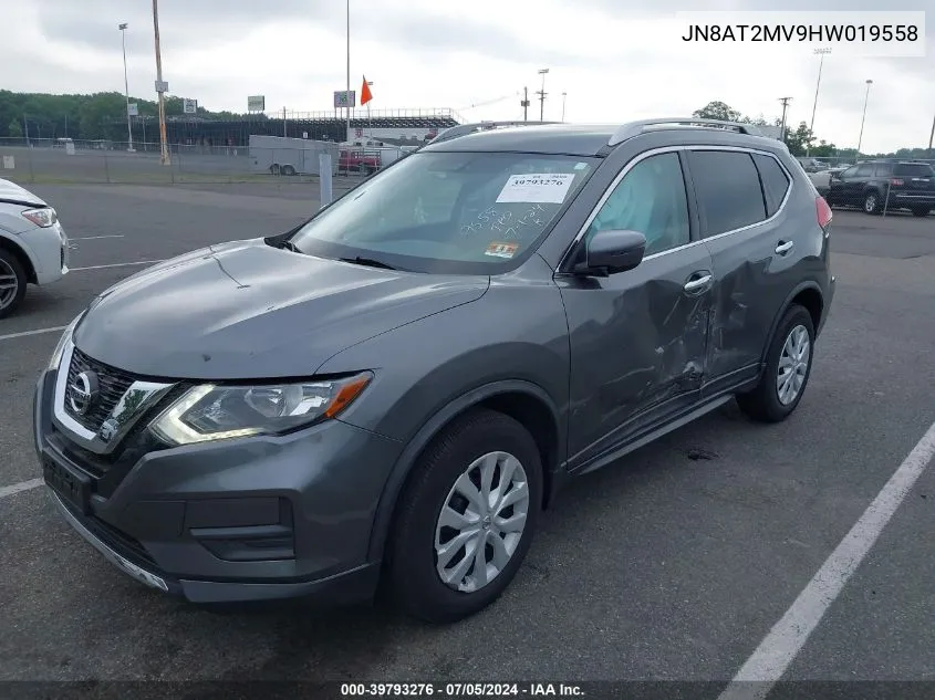 2017 Nissan Rogue S VIN: JN8AT2MV9HW019558 Lot: 39793276